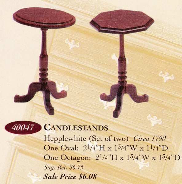 Catalog image of Hepplewhite Candle Stands