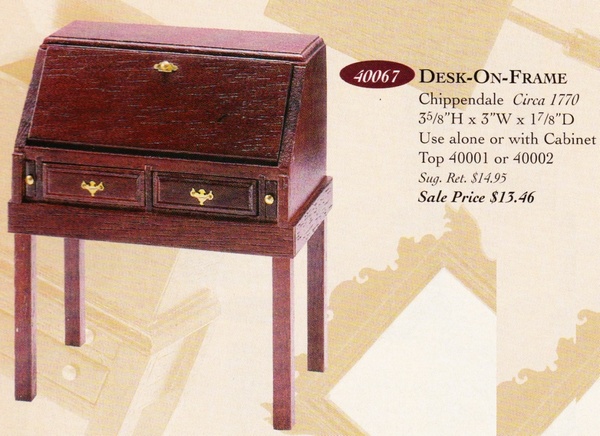 Catalog image of Chippendale Desk on Frame