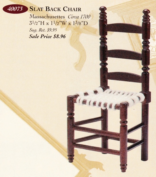 Catalog image of Slat Back Chair